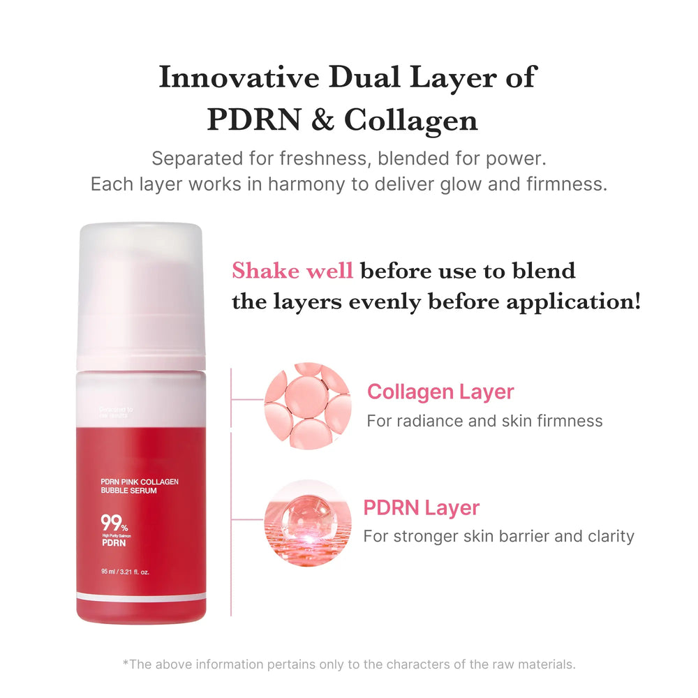 PDRN and collagen dual layer formula
