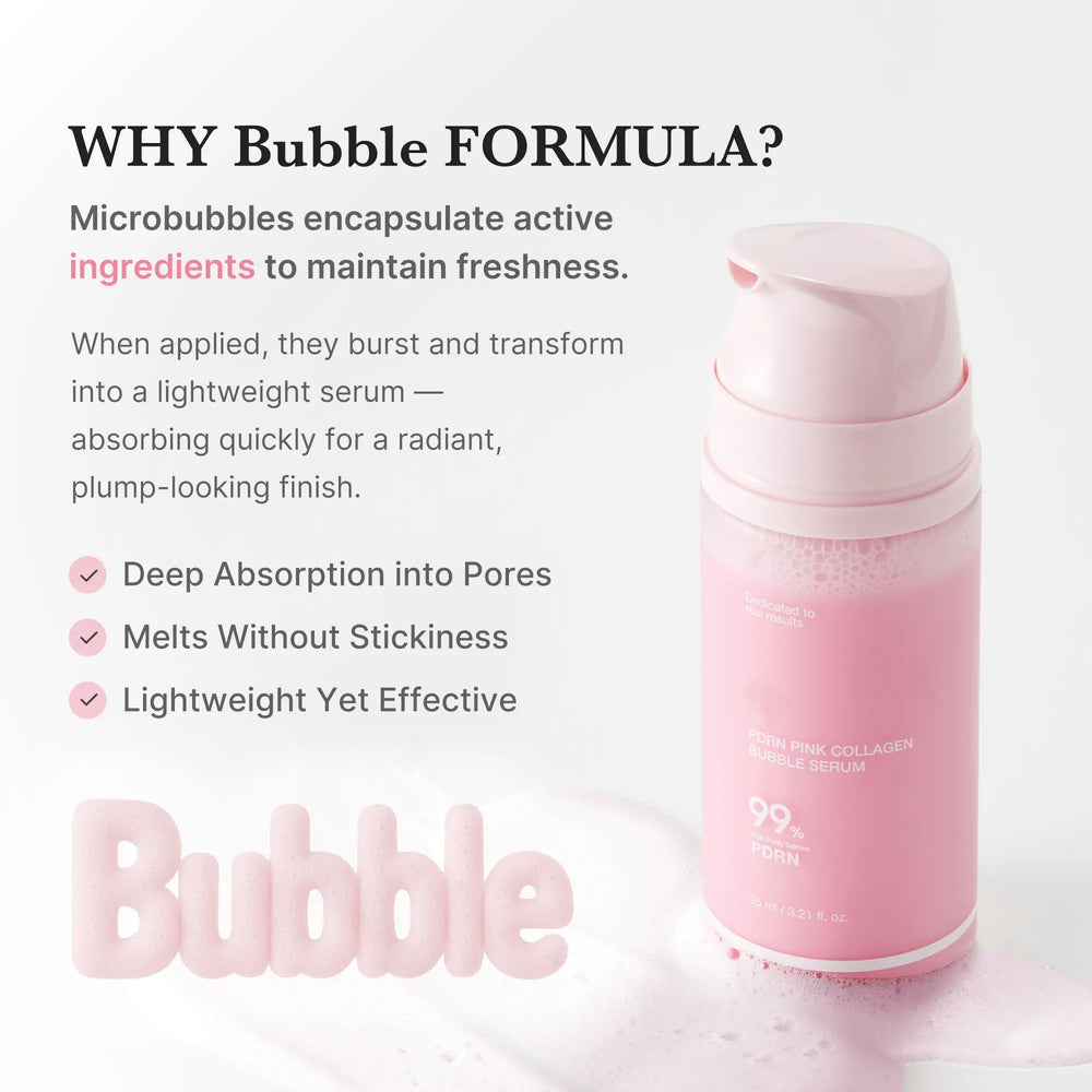 Bubble serum formula