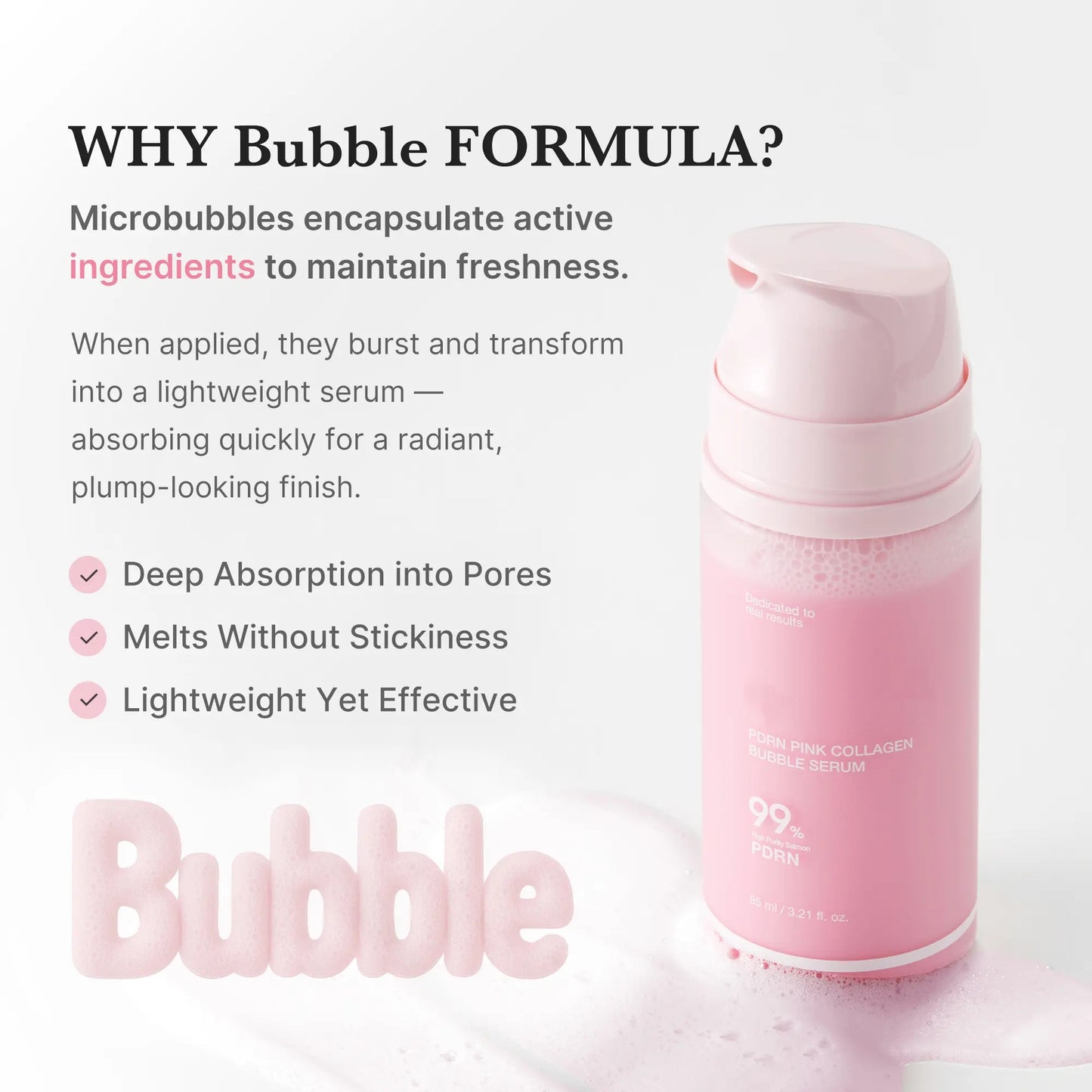PDRN Pink Collagen Bubble Serum